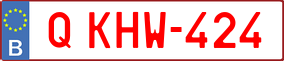 Trailer License Plate